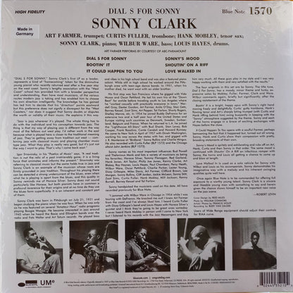 Sonny Clark : Dial "S" For Sonny (LP, Album, Mono, RE, 180)