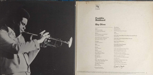Freddie Hubbard : Sky Dive (LP, Album, Pit)