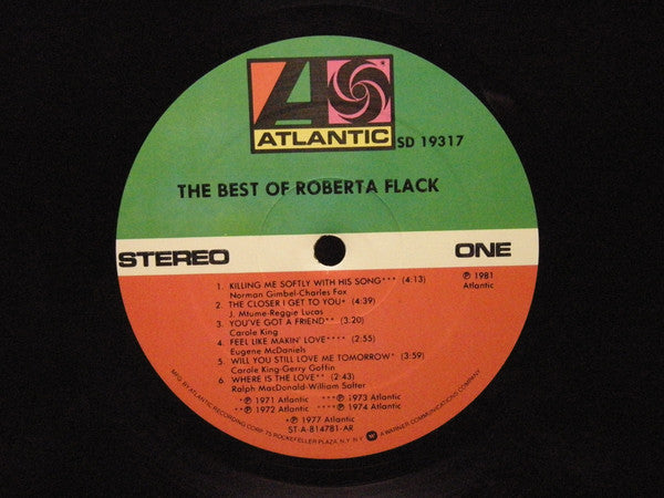 Roberta Flack : The Best Of Roberta Flack (LP, Comp, RE, AR)