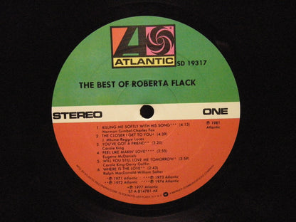 Roberta Flack : The Best Of Roberta Flack (LP, Comp, RE, AR)