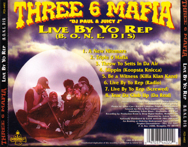Three 6 Mafia : Live By Yo Rep (B.O.N.E. Dis) (CD, EP, RE)