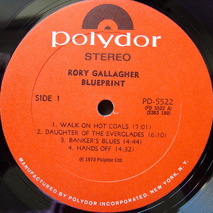 Rory Gallagher : Blueprint (LP, Album, All)