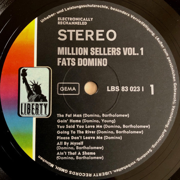 Fats Domino : Million Sellers Vol. 1 (LP, Comp, RE)