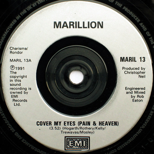 Marillion : Cover My Eyes (Pain And Heaven) (7", Single)