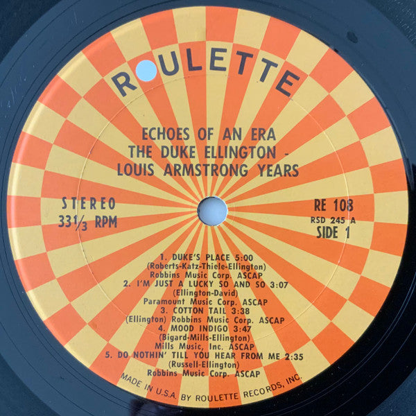 Duke Ellington, Louis Armstrong : The Duke Ellington-Louis Armstrong Years (2xLP, Comp)