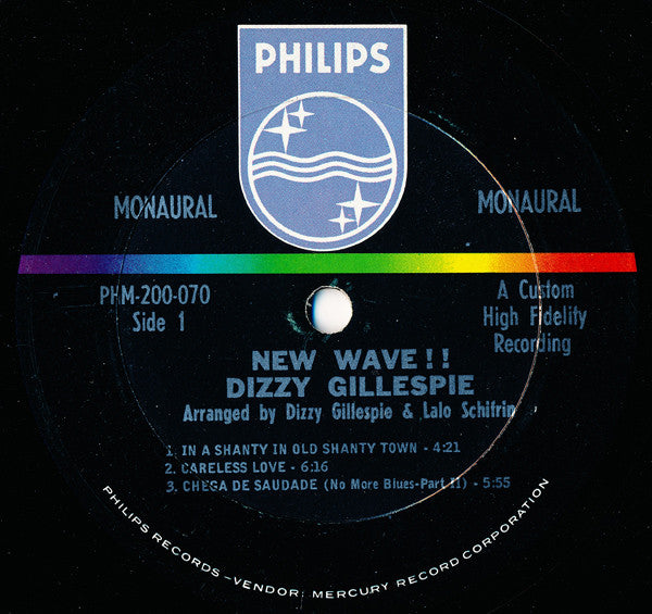 Dizzy Gillespie : New Wave! (LP, Album, Mono)