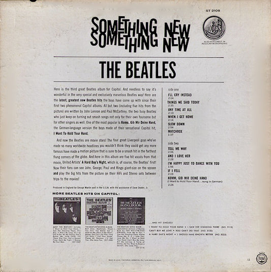 The Beatles : Something New (LP, Album, RE, Win)