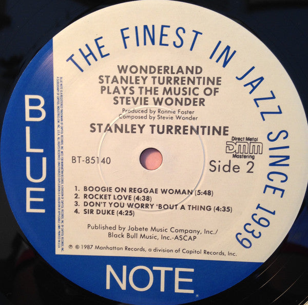 Stanley Turrentine : Wonderland (Stanley Turrentine Plays The Music Of Stevie Wonder) (LP, Album)