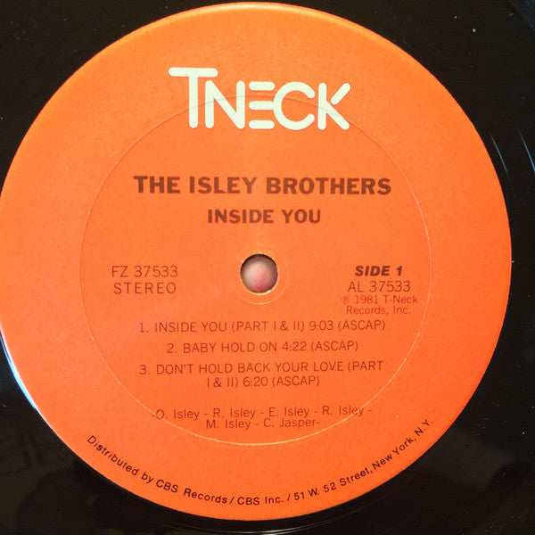 The Isley Brothers : Inside You (LP, Album, Pit)