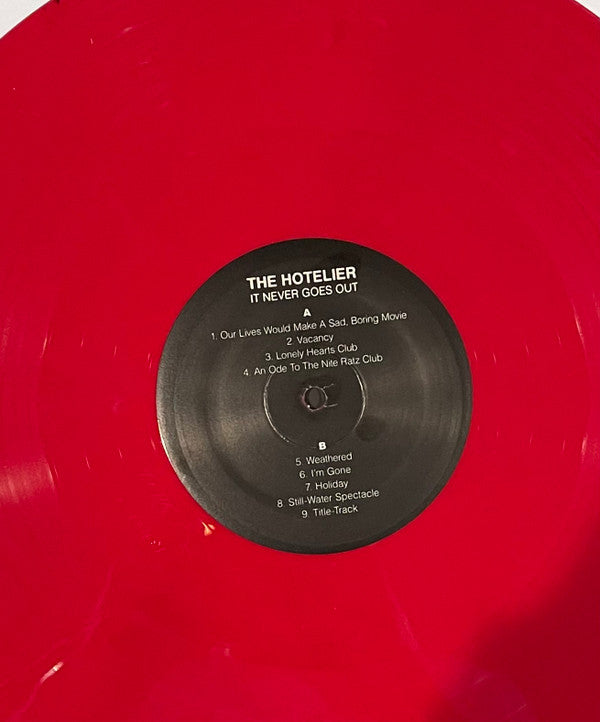 The Hotelier : It Never Goes Out (LP, RP, Red)