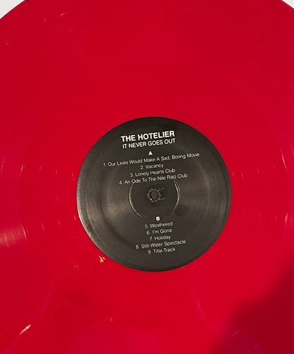 The Hotelier : It Never Goes Out (LP, RP, Red)