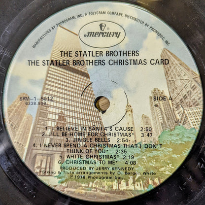 The Statler Brothers : The Statler Brothers Christmas Card (LP, Album, Glo)