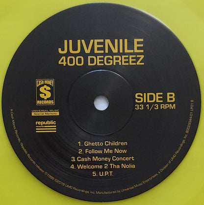 Juvenile (2) : 400 Degreez (2xLP, Album, Club, RE, RP, Yel)