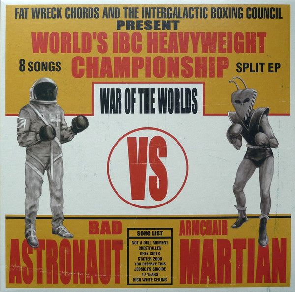 Bad Astronaut Vs Armchair Martian : War Of The Worlds (12", EP, RE, Red)