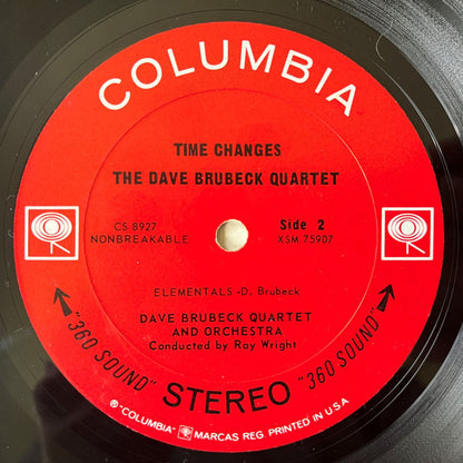 The Dave Brubeck Quartet : Time Changes (LP, Album, Pit)