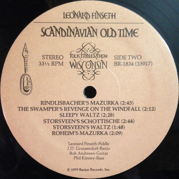 Leonard Finseth : Scandinavian Old Time (LP, Album)