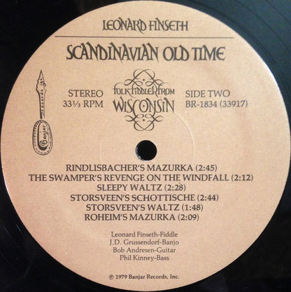Leonard Finseth : Scandinavian Old Time (LP, Album)