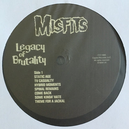 Misfits : Legacy Of Brutality (LP, Album, RE)