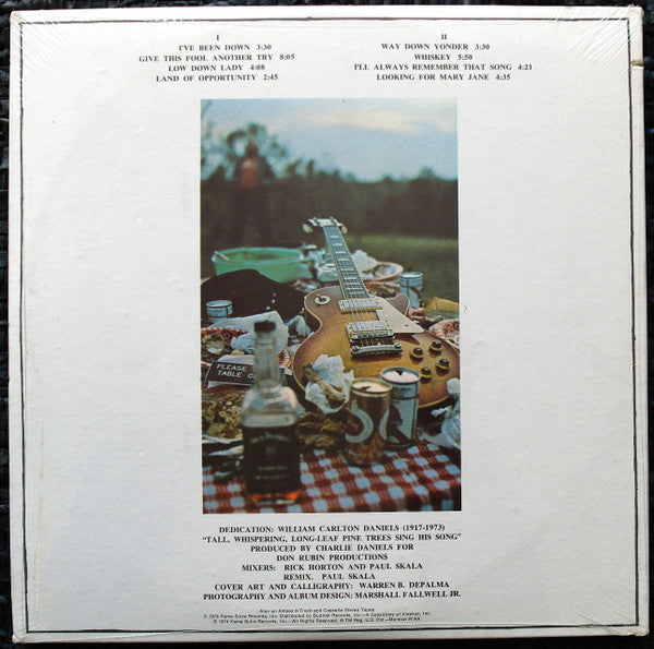 The Charlie Daniels Band : Way Down Yonder (LP, Album, Gat)