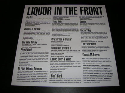 Reverend Horton Heat : Liquor In The Front (LP, Album, RE, Cle)