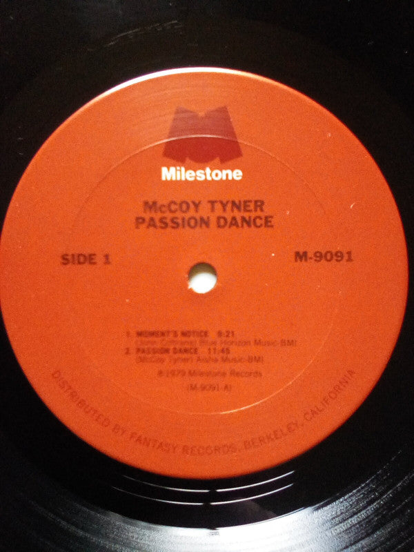 McCoy Tyner : Passion Dance (LP, Album, San)