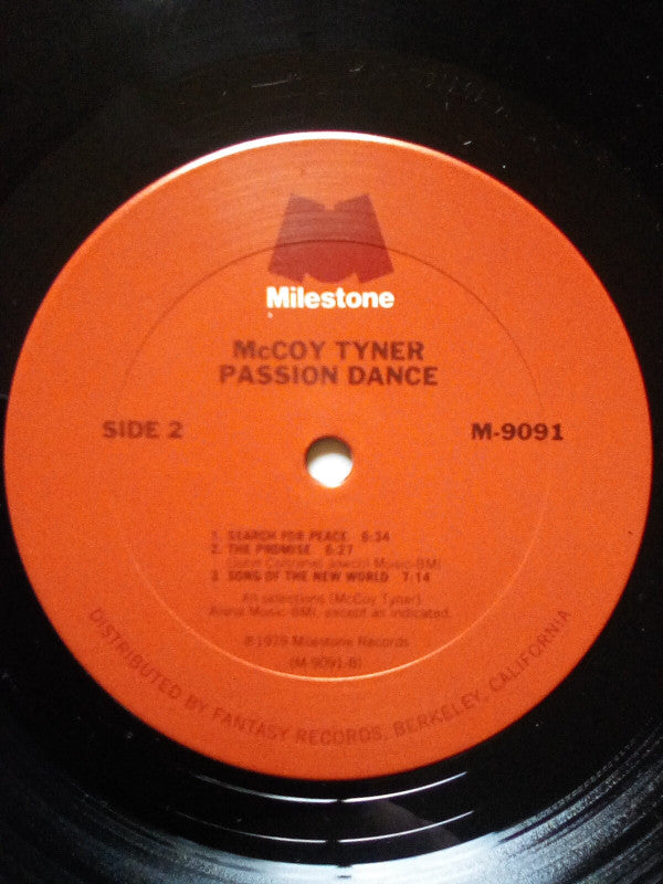 McCoy Tyner : Passion Dance (LP, Album, San)