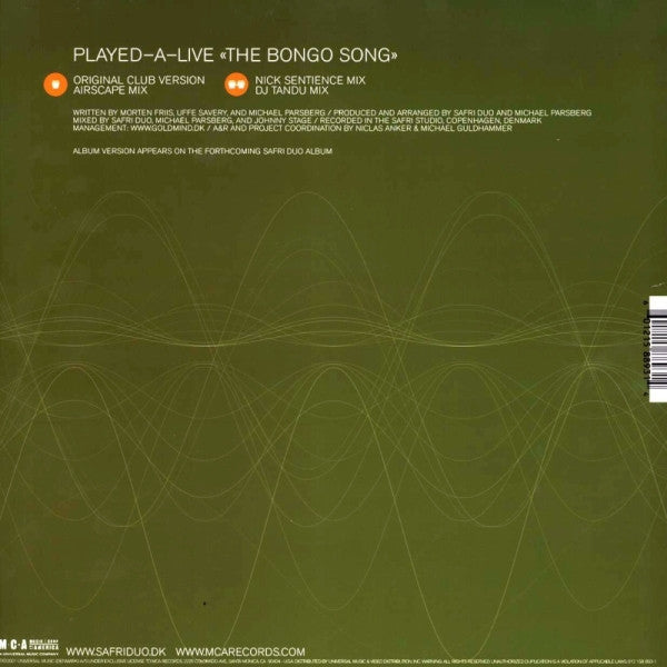 Safri Duo : Played-A-Live (The Bongo Song) (12")