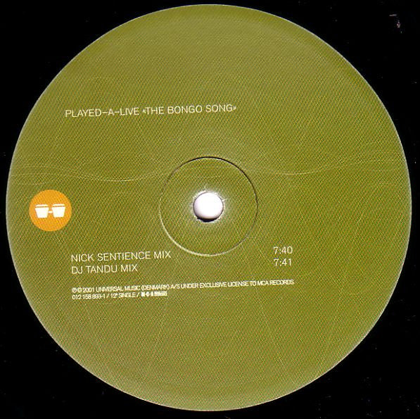 Safri Duo : Played-A-Live (The Bongo Song) (12")