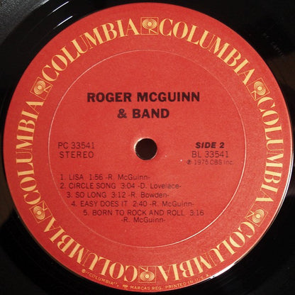 Roger McGuinn : Roger McGuinn & Band (LP, Album, Pit)