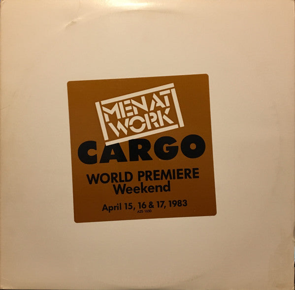 Men At Work : Cargo: World Premiere Weekend, April 15, 16 & 17 1983 (2xLP, Promo, Transcription)