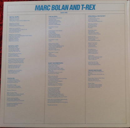 Marc Bolan And T-Rex* : The Slider (LP, Album, RE, Gat)