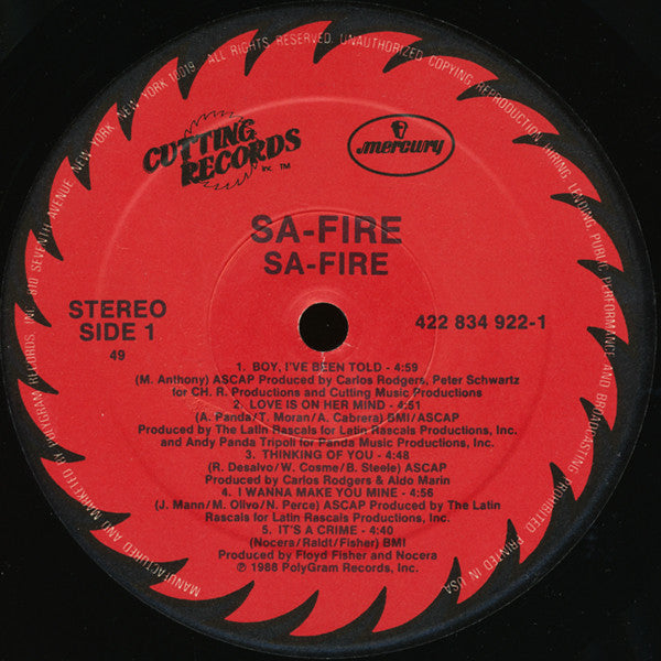 Sa-Fire* : Sa-Fire (LP, Album)
