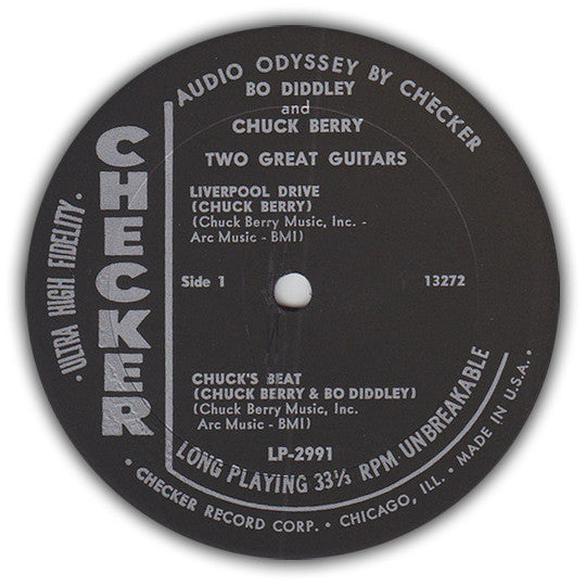 Bo Diddley / Chuck Berry : Two Great Guitars (LP, Album, Mono)