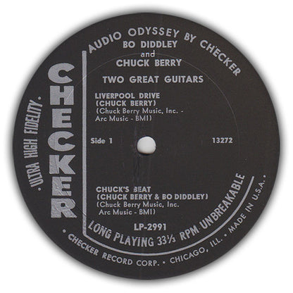 Bo Diddley / Chuck Berry : Two Great Guitars (LP, Album, Mono)