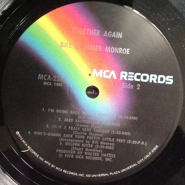 Bill* &  James Monroe (2) : Together Again (LP, Album)