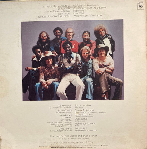 Tower Of Power : Ain't Nothin' Stoppin' Us Now (LP, Album, Pit)