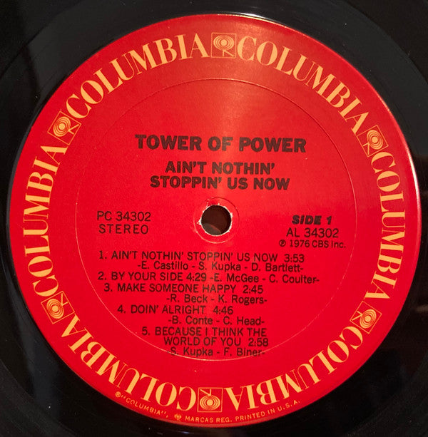 Tower Of Power : Ain't Nothin' Stoppin' Us Now (LP, Album, Pit)