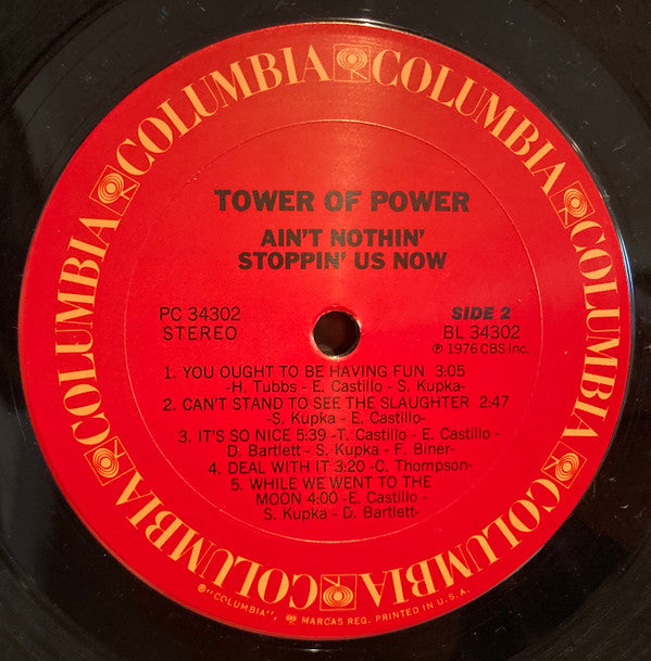Tower Of Power : Ain't Nothin' Stoppin' Us Now (LP, Album, Pit)