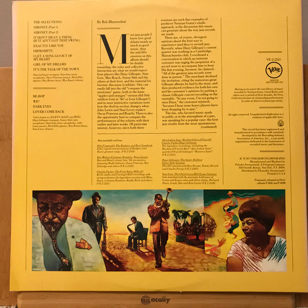 Dizzy Gillespie / Stan Getz : Diz And Getz (2xLP, Comp, Pit)