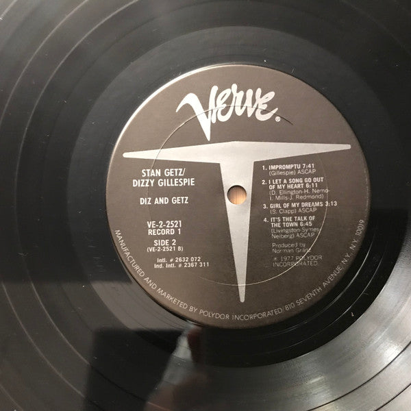 Dizzy Gillespie / Stan Getz : Diz And Getz (2xLP, Comp, Pit)