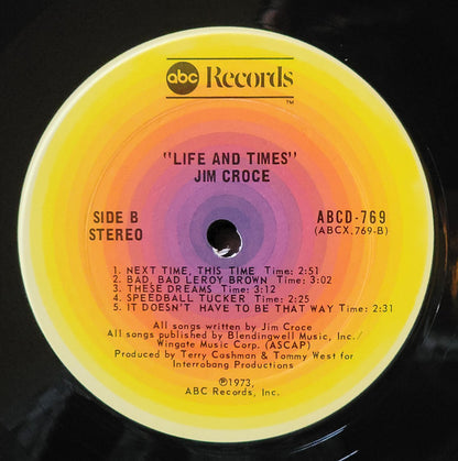 Jim Croce : Life And Times (LP, Album, RP, Ter)