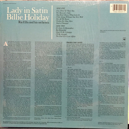 Billie Holiday, Ray Ellis And His Orchestra : Lady In Satin (LP, Album, RE, RM)
