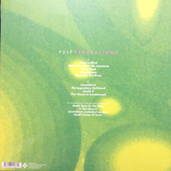 Pulp : Separations (LP, Album, RE, RM, RP)