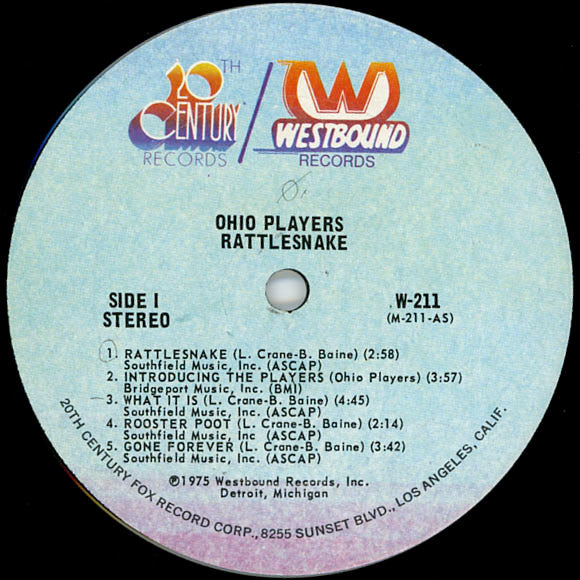 Ohio Players : Rattlesnake (LP, Album, Ter)