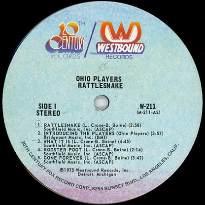 Ohio Players : Rattlesnake (LP, Album, Ter)