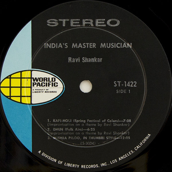 Ravi Shankar : India's Master Musician (LP, Album, RP, Roc)