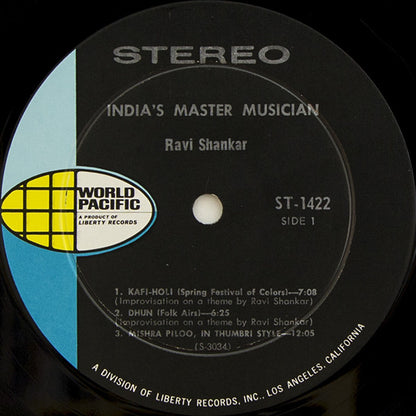 Ravi Shankar : India's Master Musician (LP, Album, RP, Roc)