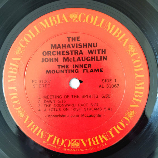 The Mahavishnu Orchestra* With John McLaughlin : The Inner Mounting Flame (LP, Album, RP, Pit)
