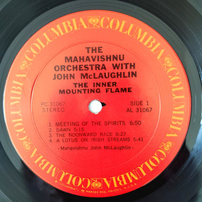 The Mahavishnu Orchestra* With John McLaughlin : The Inner Mounting Flame (LP, Album, RP, Pit)