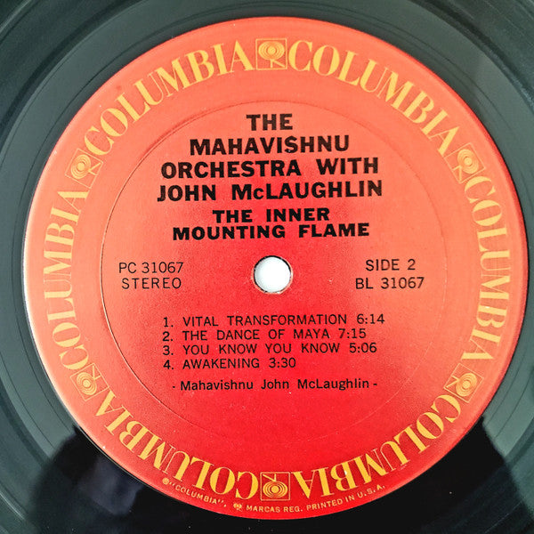 The Mahavishnu Orchestra* With John McLaughlin : The Inner Mounting Flame (LP, Album, RP, Pit)